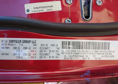 2014 Jeep Patriot Latitude from USA, damaged, VIN 1C4NJPFB5ED916449